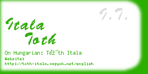 itala toth business card